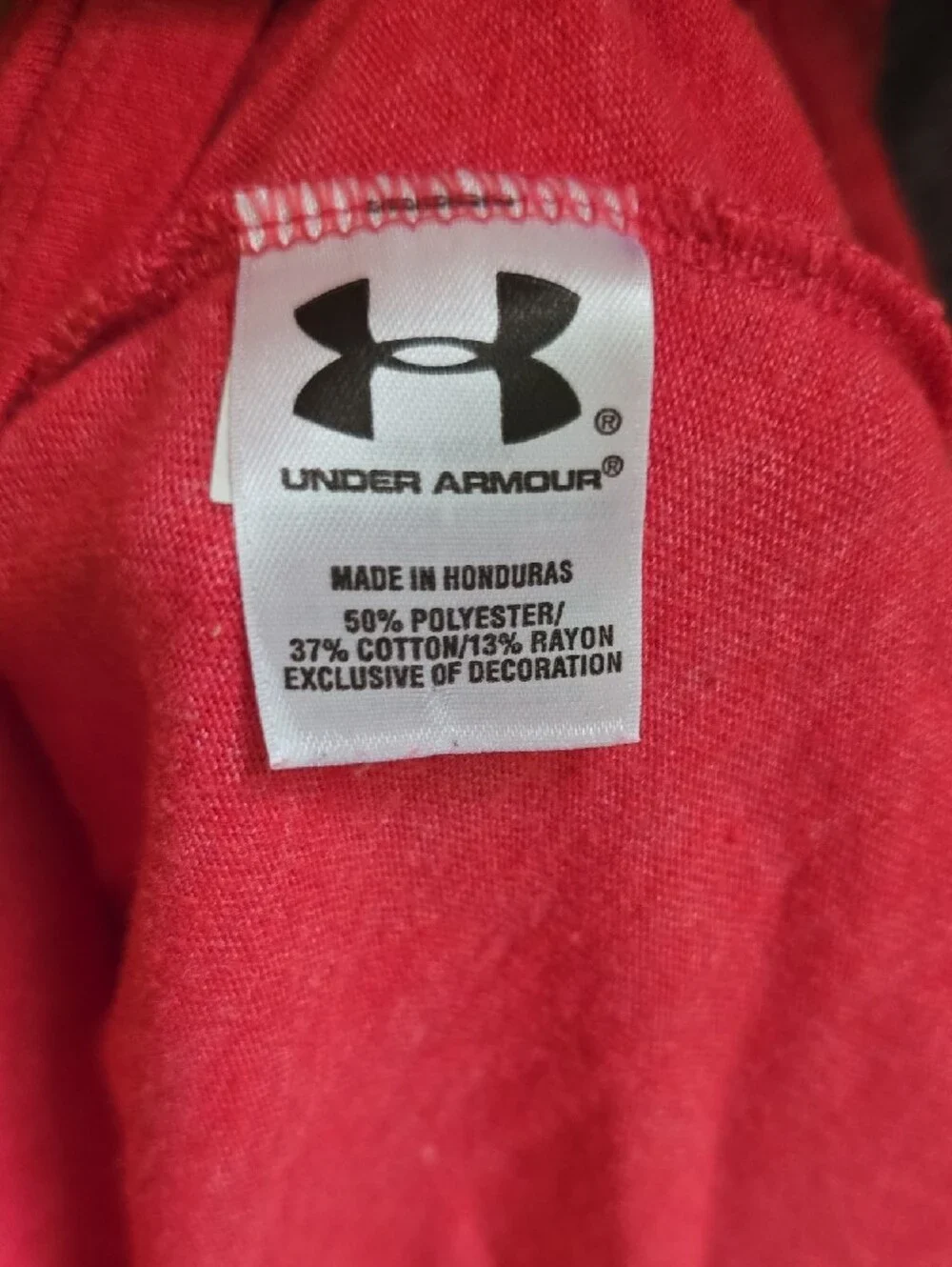 Under Armour Red & Gray Raglan 'Sunday River Maine' Ski Mountain Tee